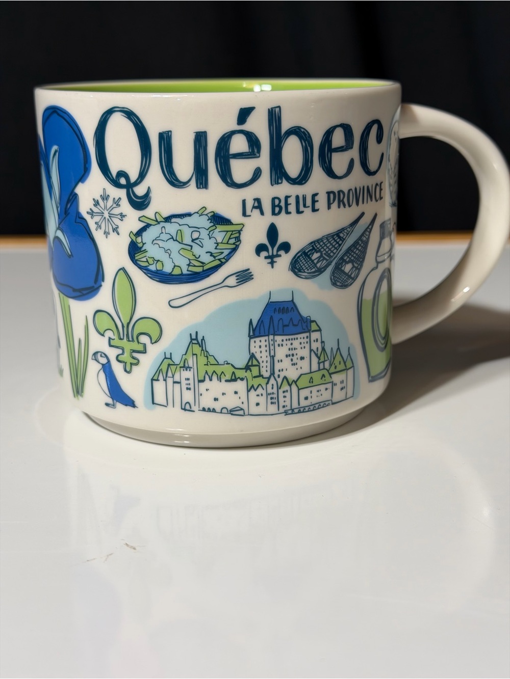 Starbucks Travel Québec La Belle Province Ceramic Mug - Blue & Green